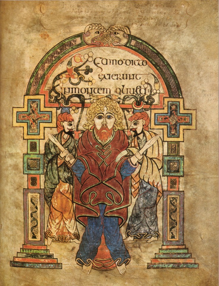 Christ on the Mount of Olives (Book of Kells)