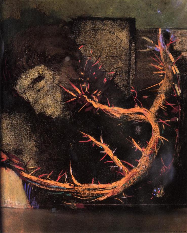 Christ with Red Thorns by Odilon Redon