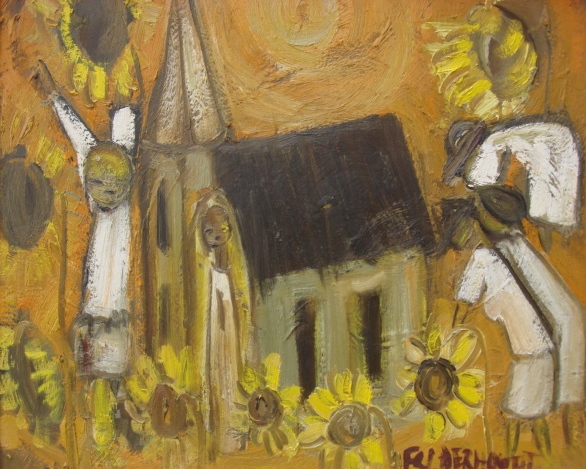 Going to Church by Frans Claerhout