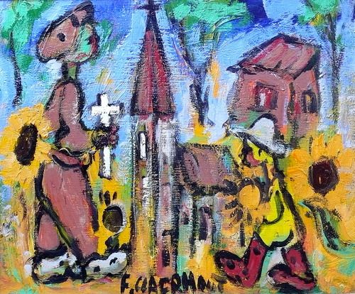 People Attending Church by Frans Claerhout