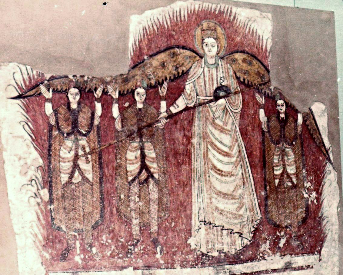Fiery Furnace fresco from Faras Cathedral