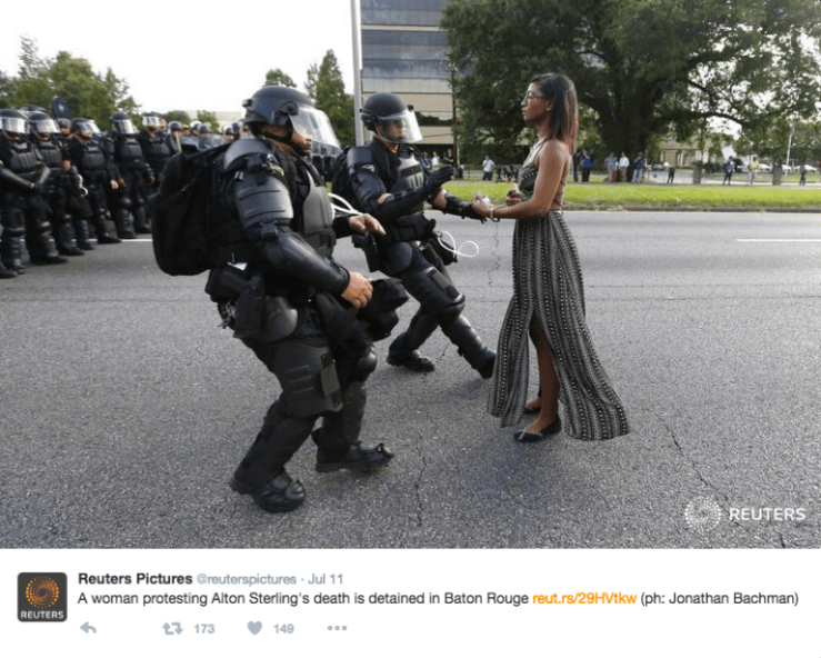 Ieshia Evans arrest photo