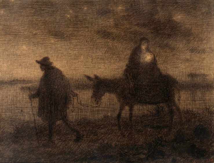 Flight to Egypt by Jean-Francois Millet