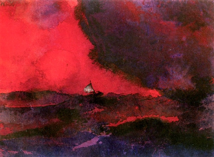 Dark Red Sea by Emil Nolde