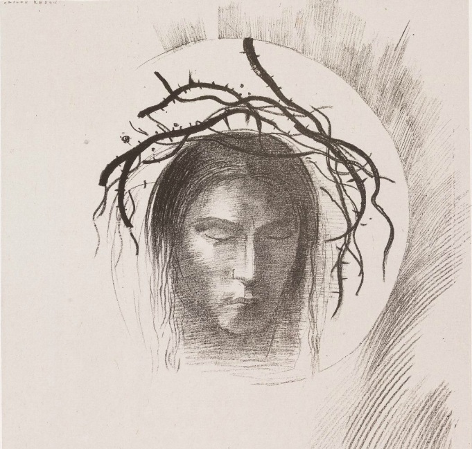 Head of Christ by Odilon Redon