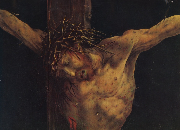 Crucifixion (detail) by Matthias Grunewald