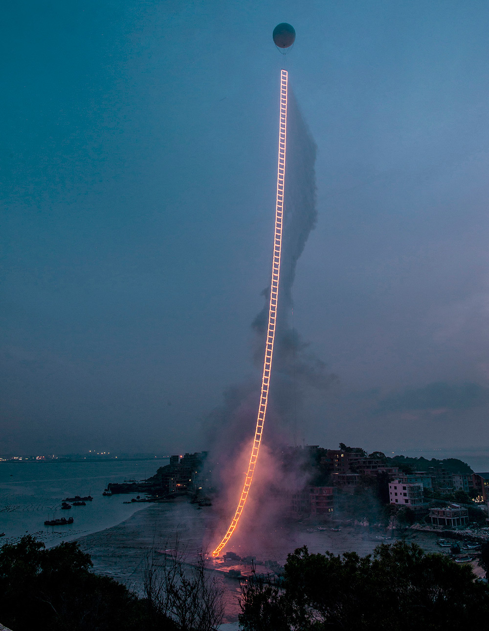 Sky Ladder by Cai Guo-Qiang