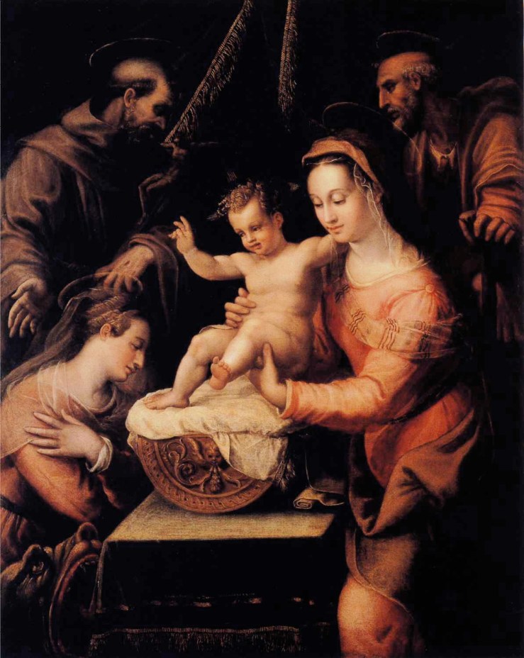 Holy Family with Saints by Lavinia Fontana