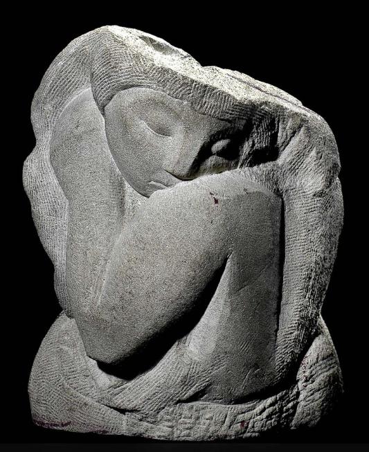 Woman's Head by Moissaye Marans