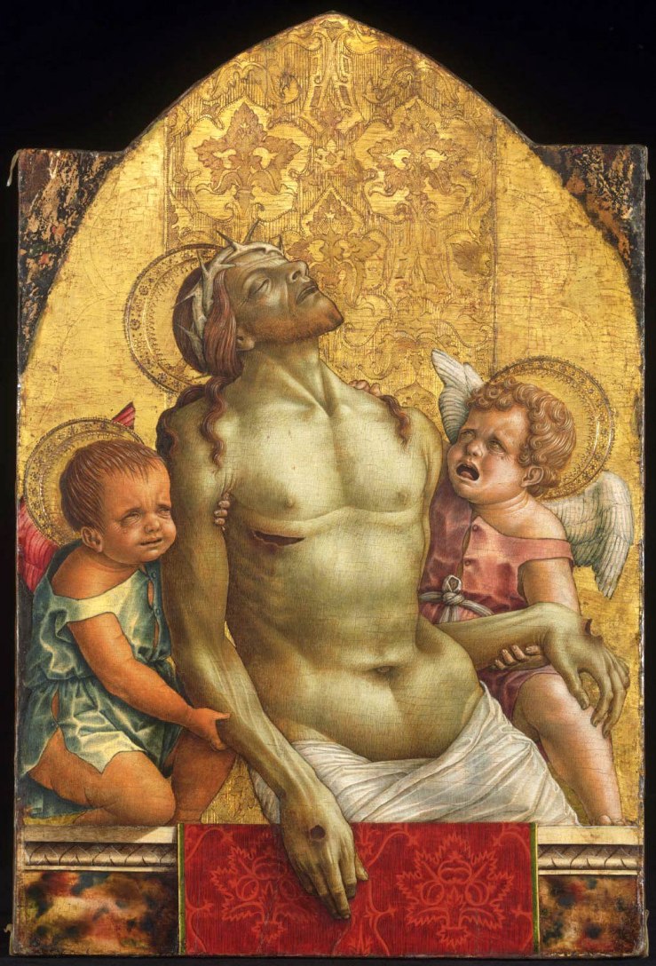Dead Christ Supported by Two Angels by Carlo Crivelli