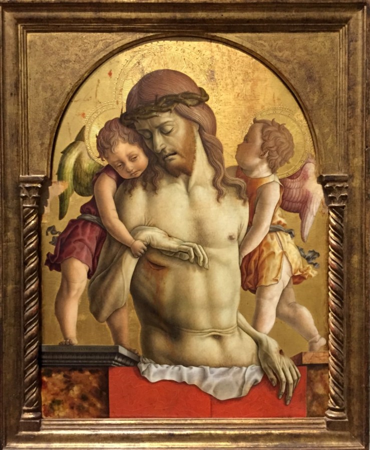 Dead Christ Supported by Two Angels by Carlo Crivelli