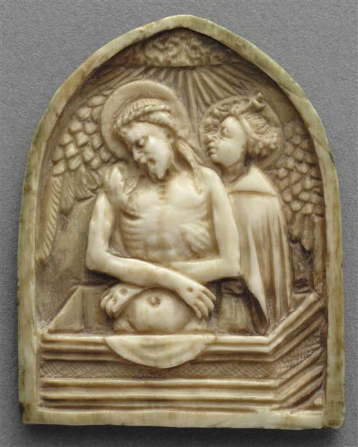Dead Christ Supported by Angel (ivory)