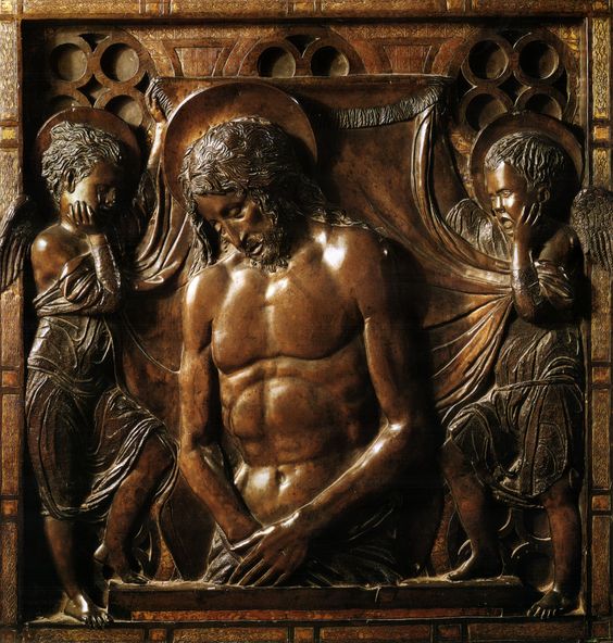Dead Christ Supported by Angels by Donatello