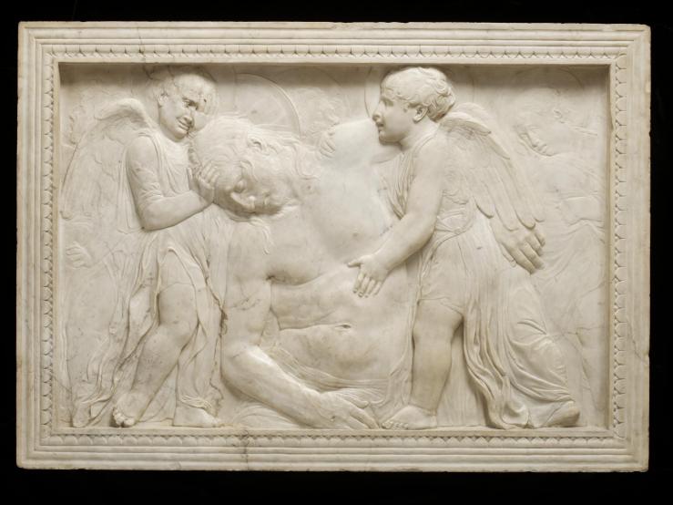 Dead Christ Tended by Angels by Donatello