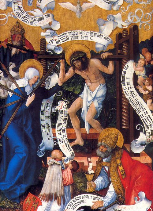 Mystical Winepress with Mater Dolorosa