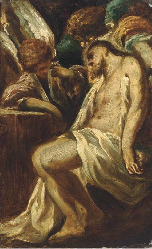 Pieta by Circle of Alessandro Magnasco