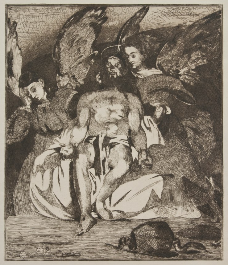 Dead Christ with Angels by Edward Manet