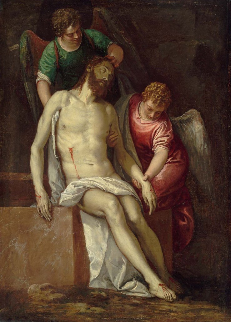 Dead Christ Supported by Angels by Paolo Veronese