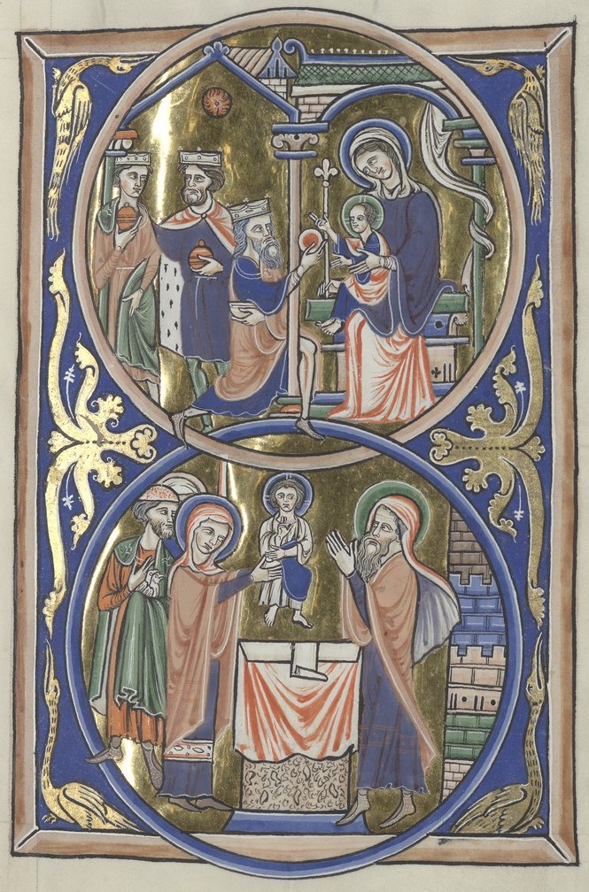 Adoration of the Magi and Presentation (Sainte-Chapelle Psalter)
