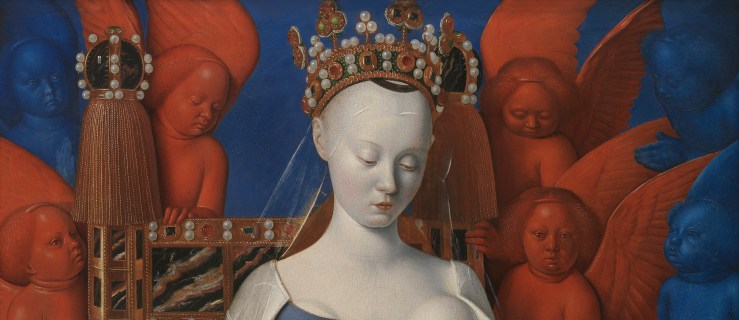 Madonna and Child (detail) by Jean Fouquet