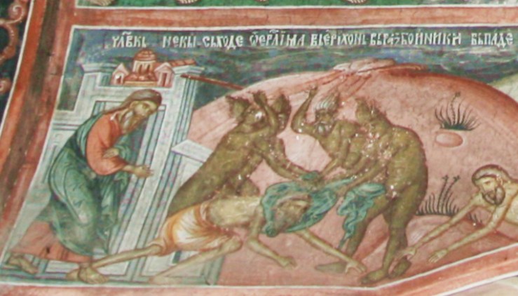 Good Samaritan fresco (Balkans) (detail)