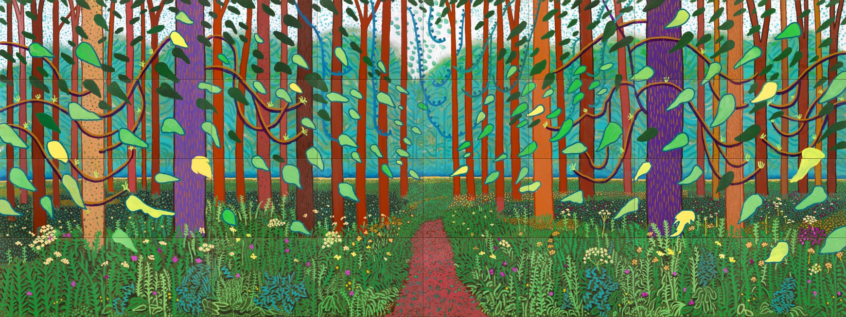 The Arrival of Spring in Woldgate, East Yorkshire, in 2011 by David Hockney