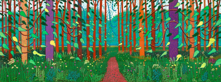 The Arrival of Spring in Woldgate, East Yorkshire, in 2011 by David Hockney