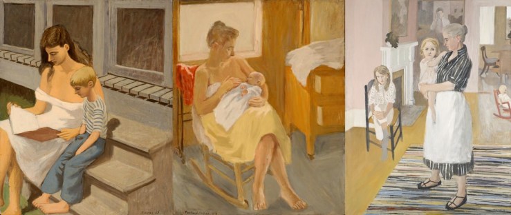 Motherhood paintings by Fairfield Porter