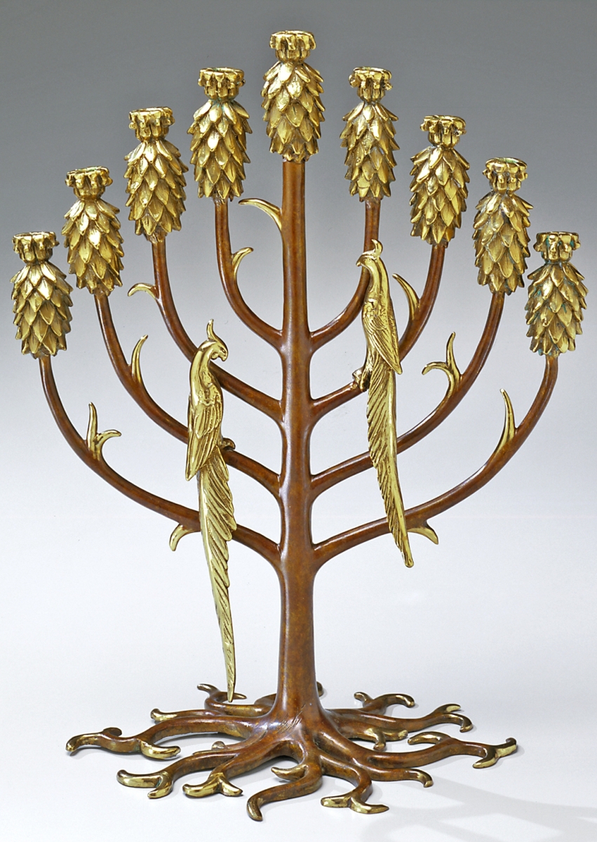 Erte_Tree of Life (menorah)
