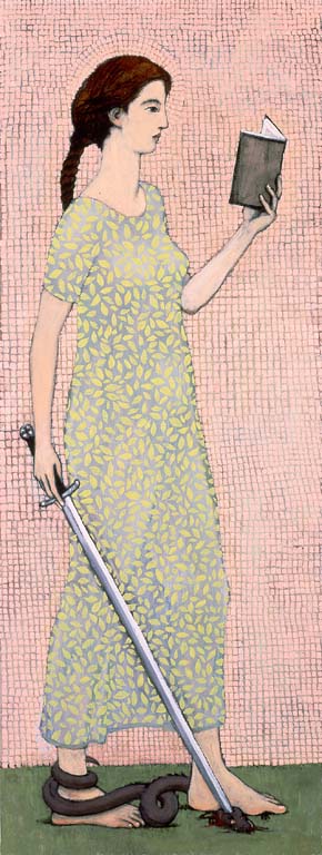 Treading the Basilisk by Brian Kershisnik