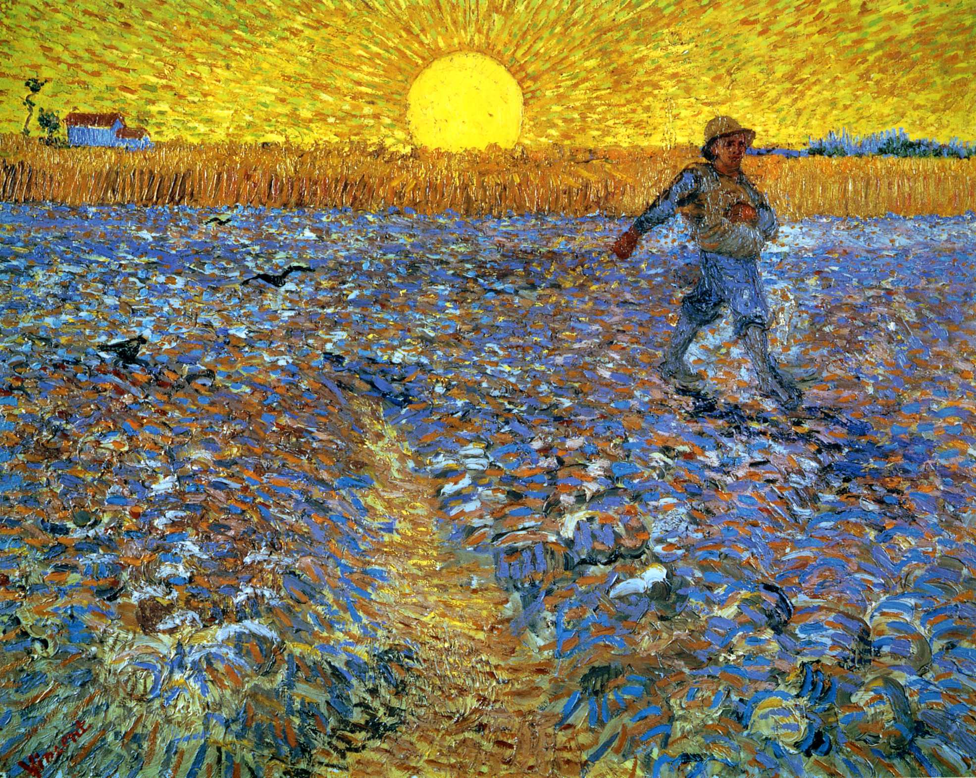 Sower with Setting Sun by Vincent van Gogh