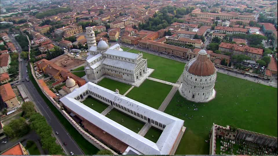 Camposanto Monumentale aerial view