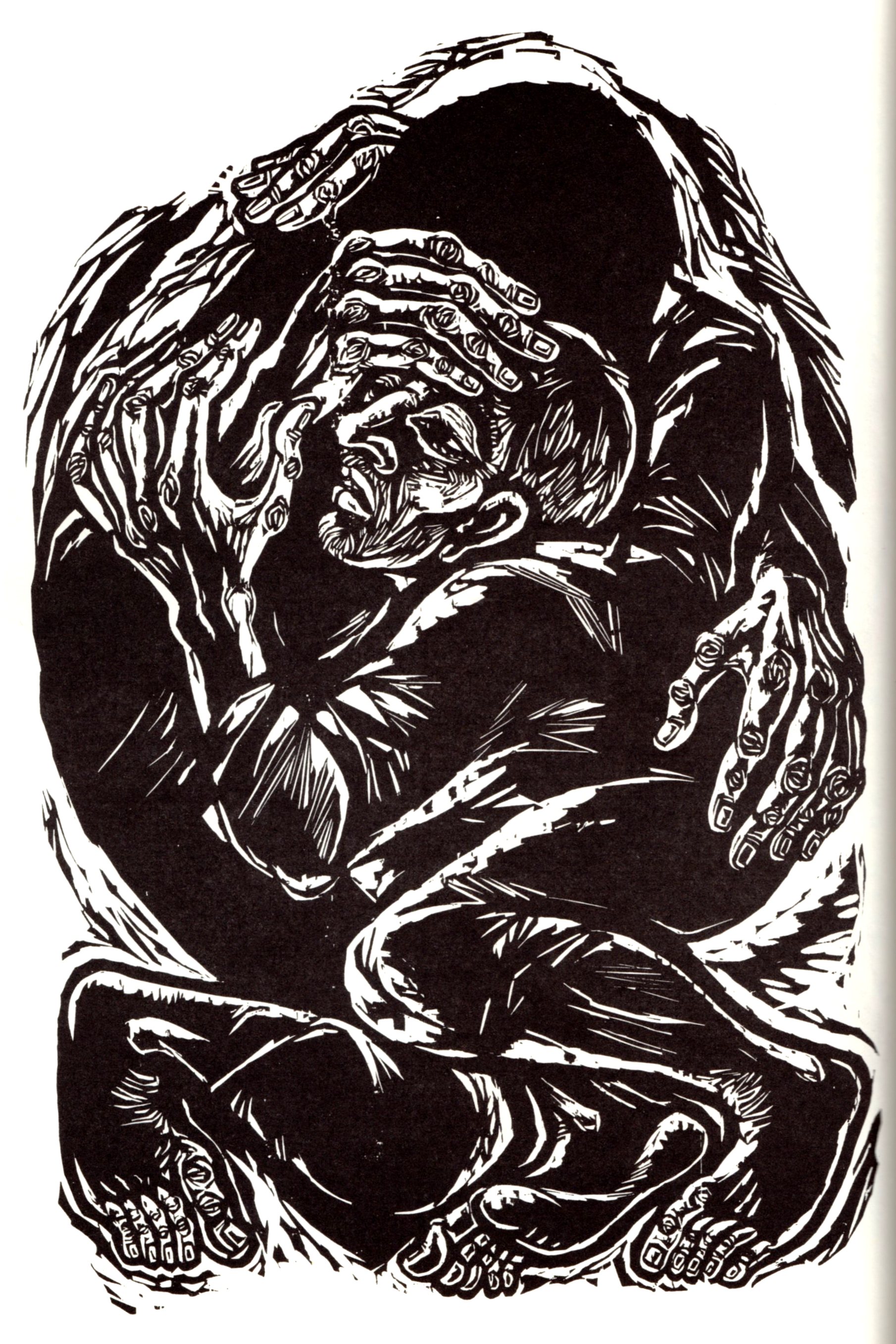 Jacob Wrestling by Walter Habdank