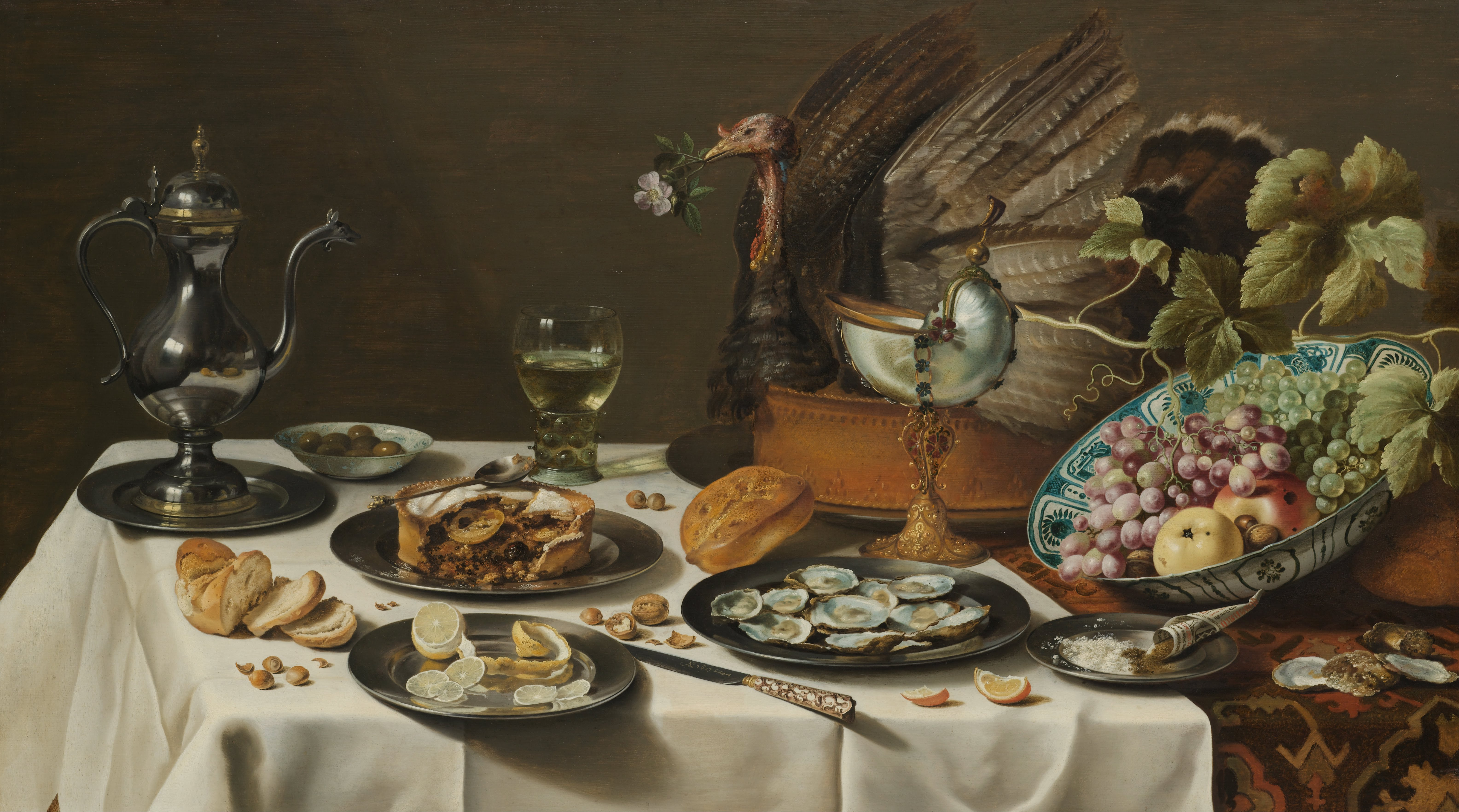 Claesz, Pieter_Still Life with a Turkey Pie