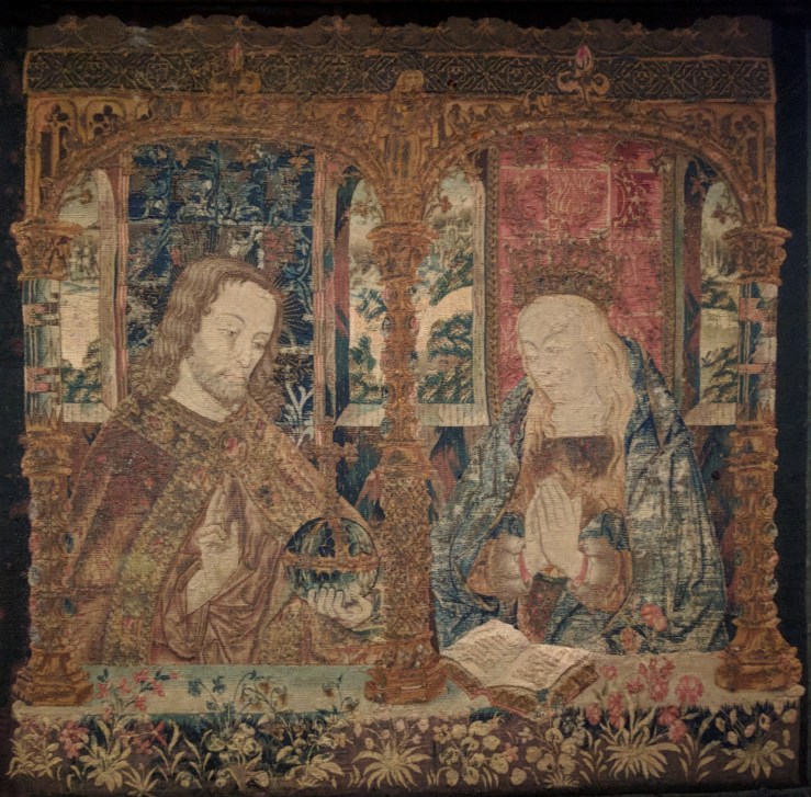 Christ and the Virgin tapestry