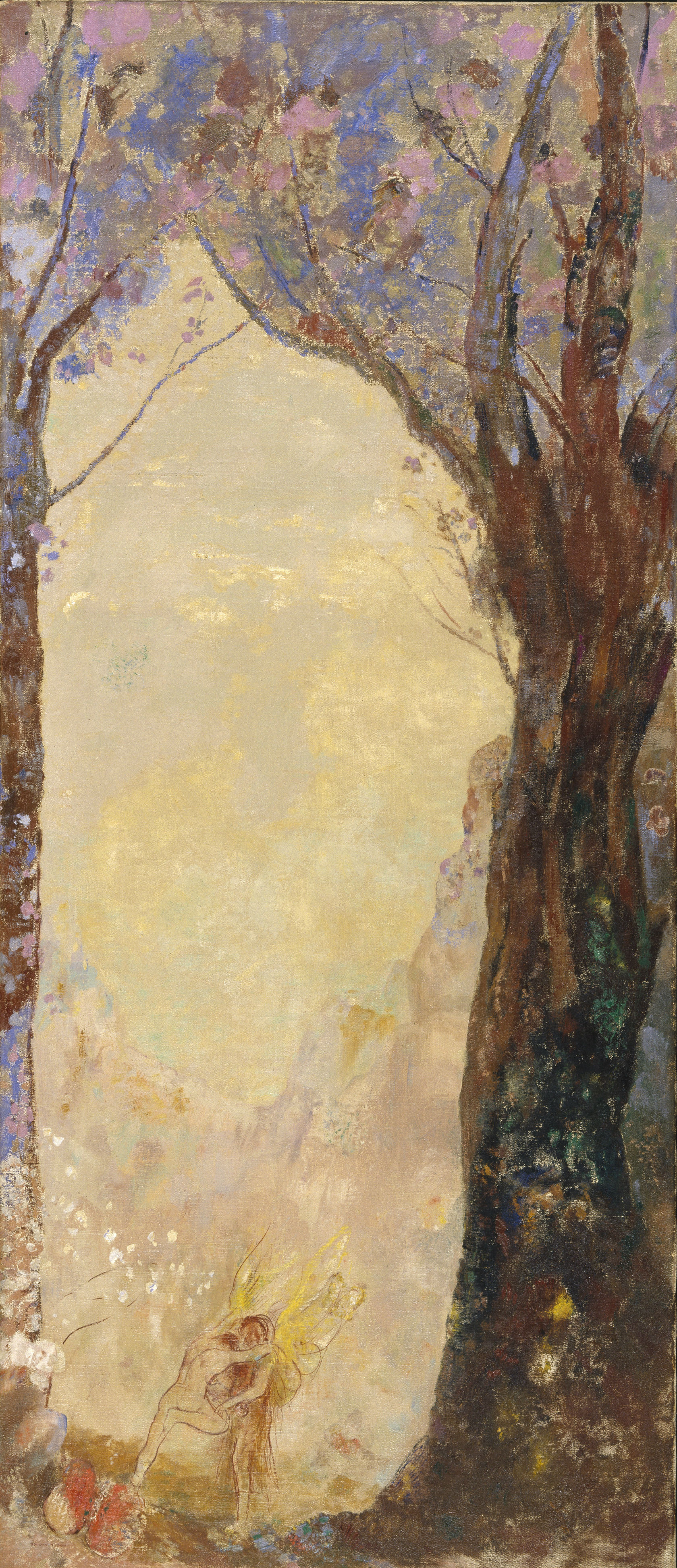 Redon, Odilon_Jacob Wrestling with the Angel