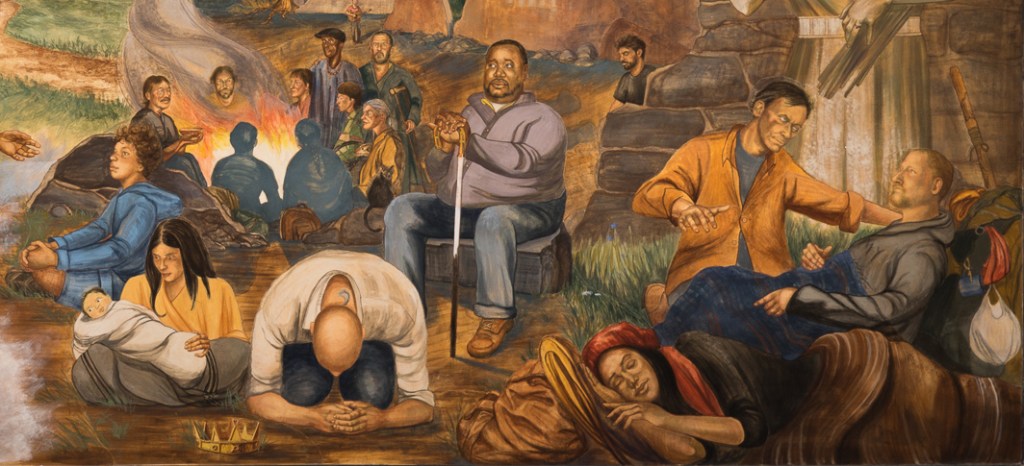 Haywood Street fresco (detail)