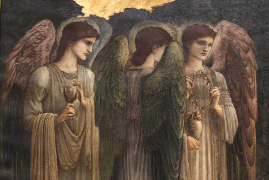 Burne-Jones, Edward_Nativity (detail, angels)