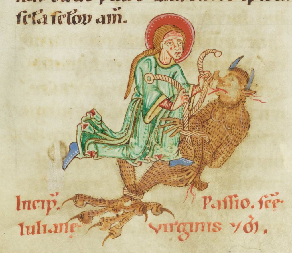 St. Juliana binding the devil