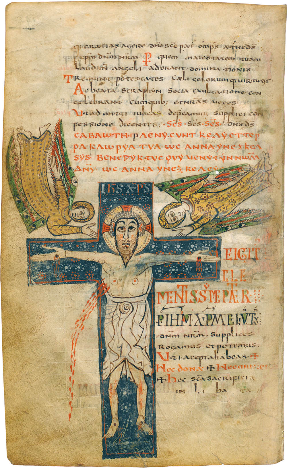Crucifixion (Sacramentary of Gellone)