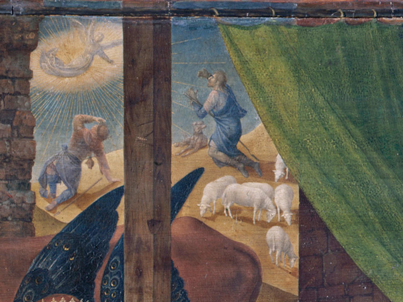van der Goes, Hugo_Adoration of the Shepherds (detail, Annunciation)