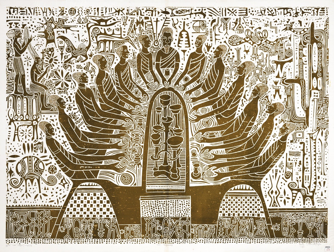 Onobrakpeya, Bruce_Last Supper III