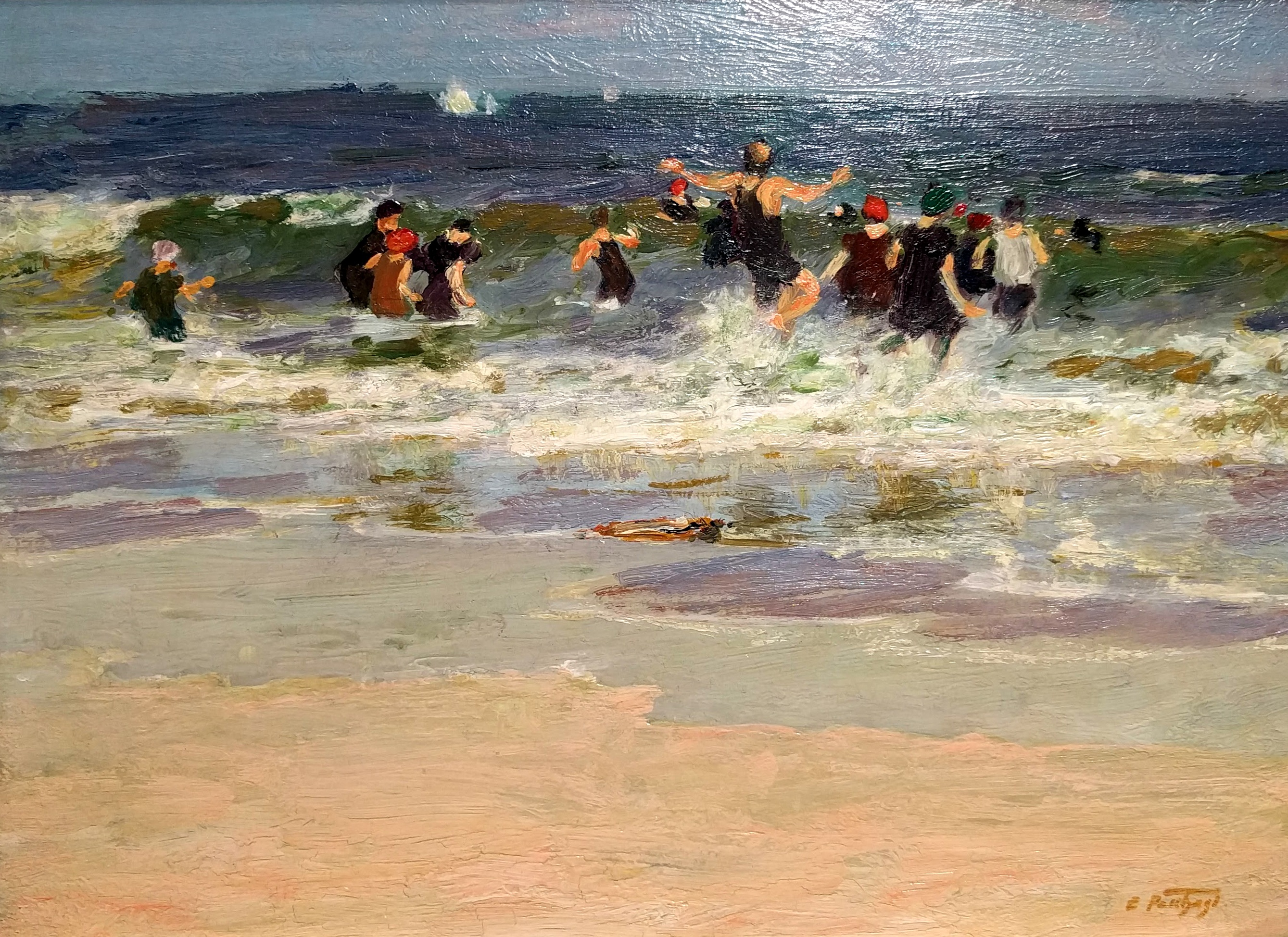 Potthast, Edward_Beach Scene, Coney Island