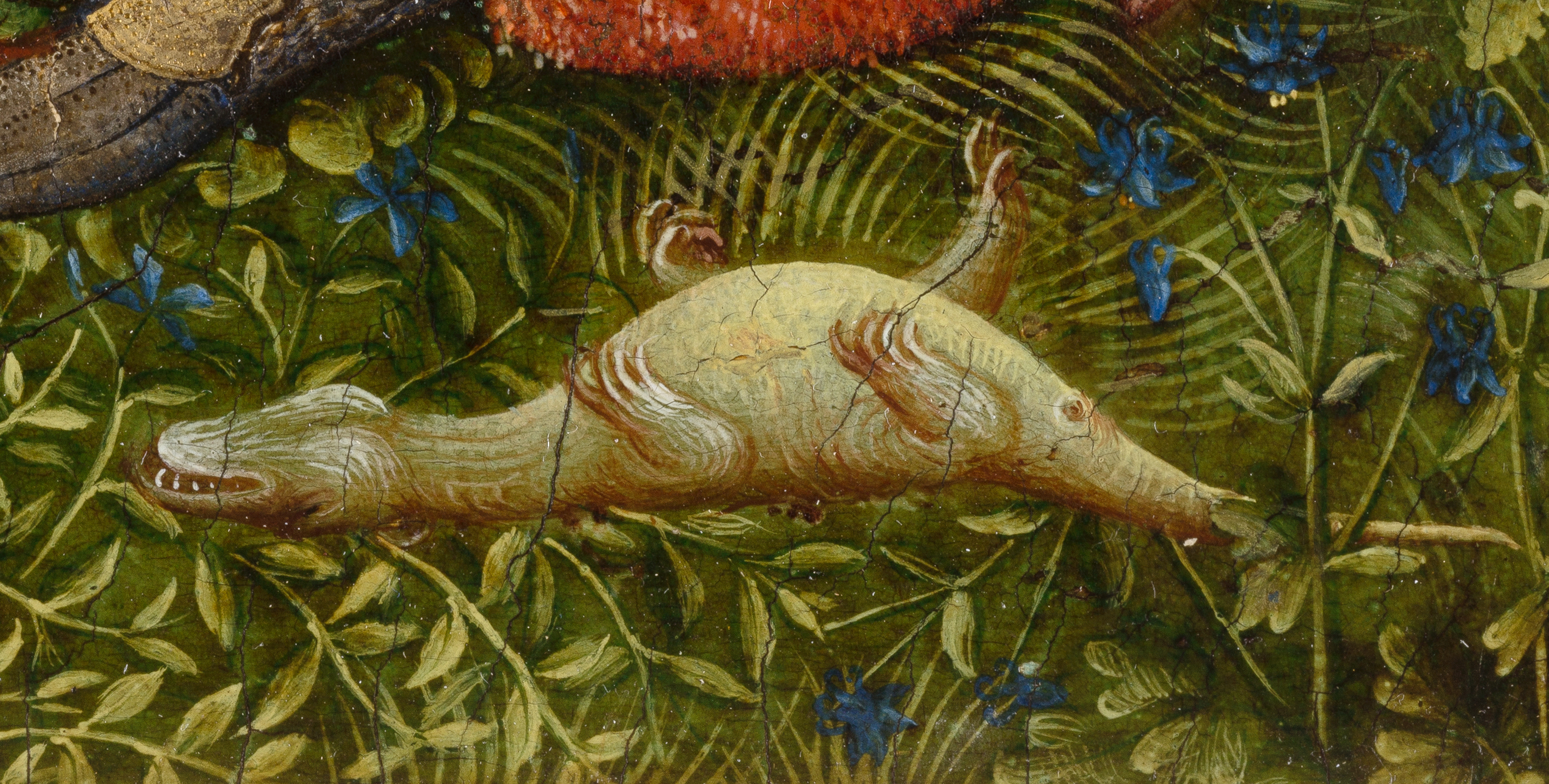 The Little Garden of Paradise (detail, dragon)