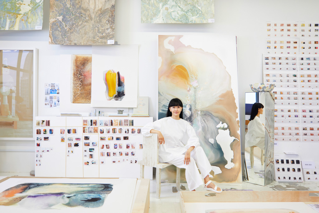 Dawn Ng in her studio