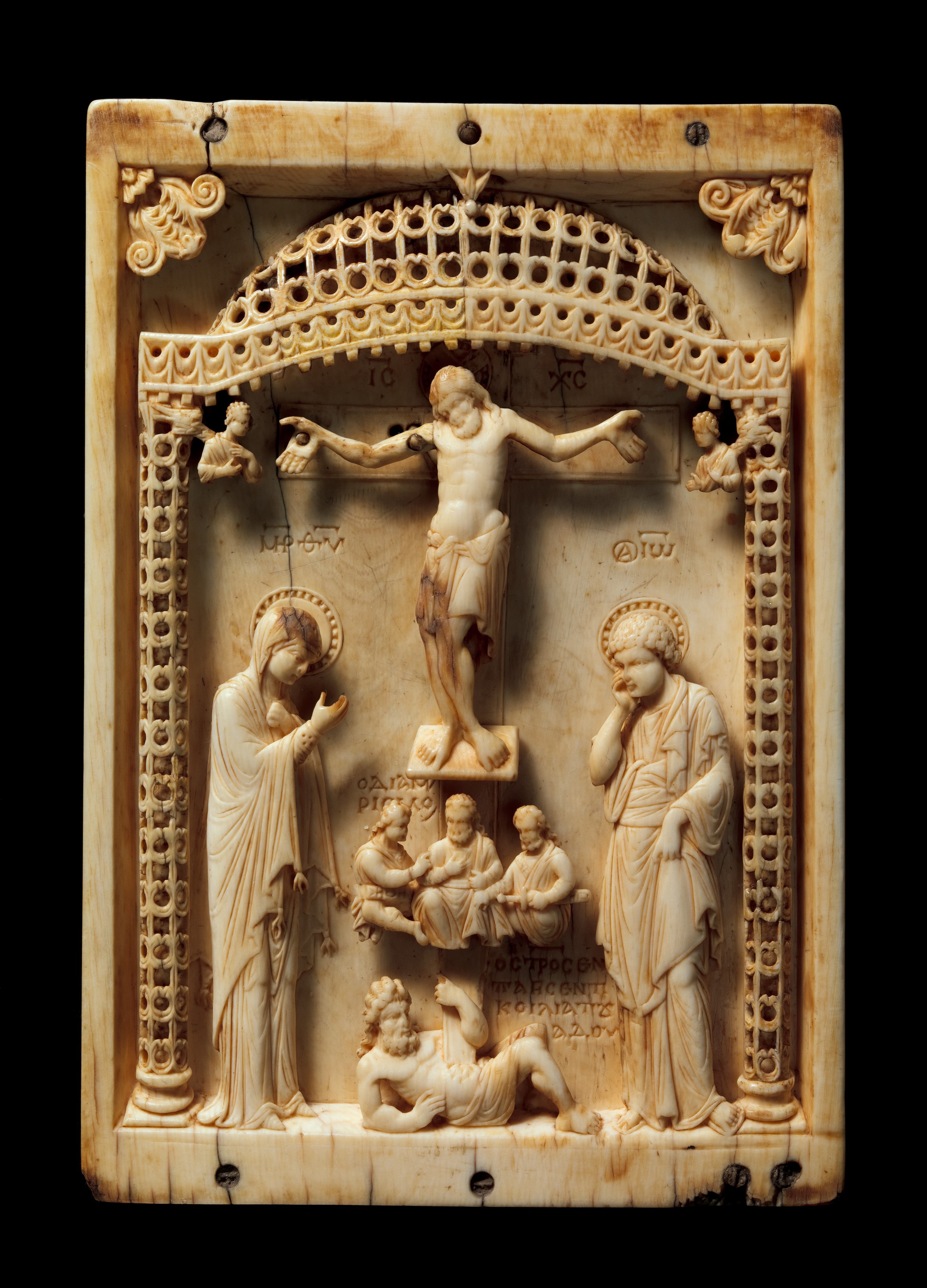 Crucifixion with Hades stabbed