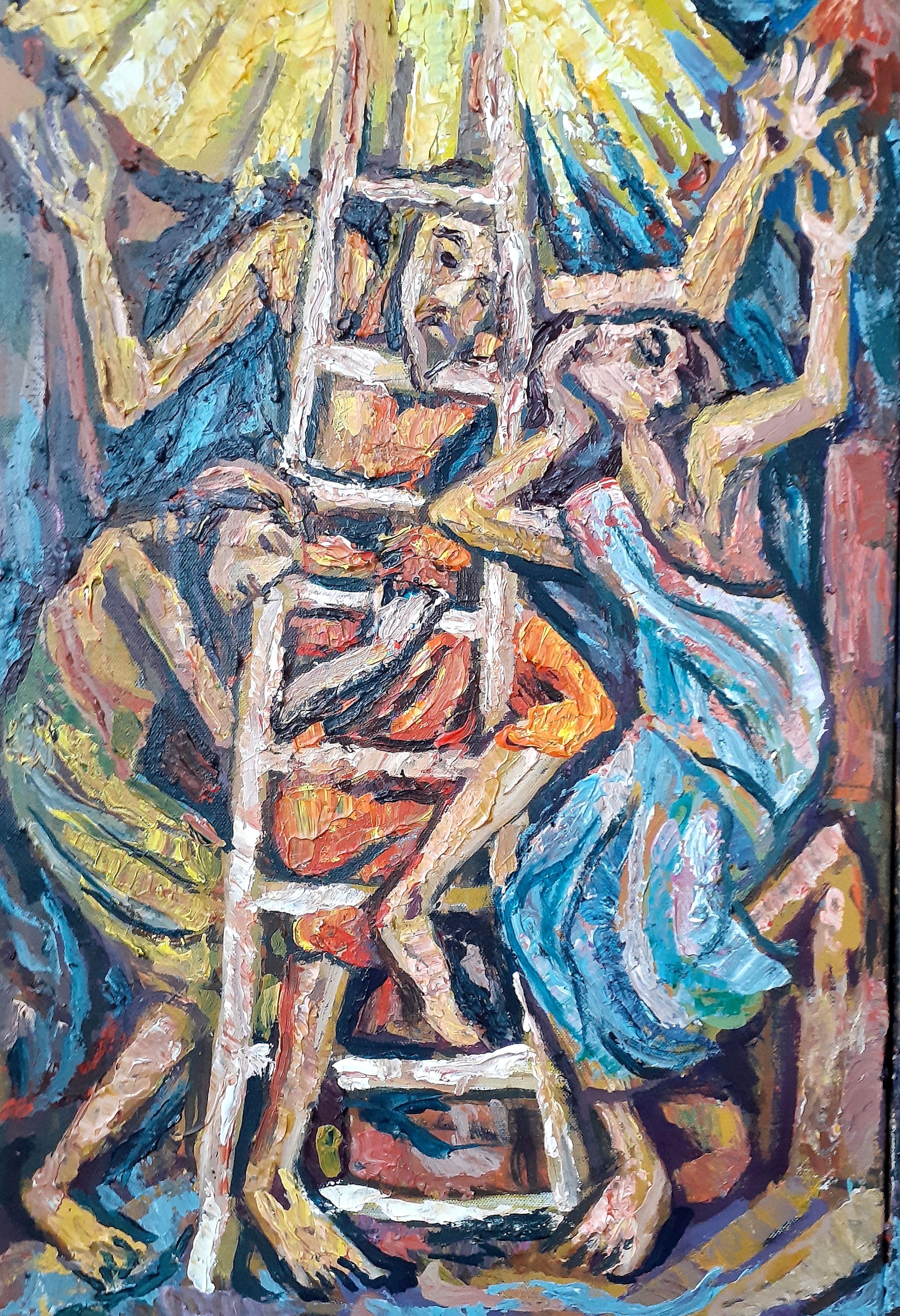 Sahi, Jyoti_Triptych of Salvation (left)