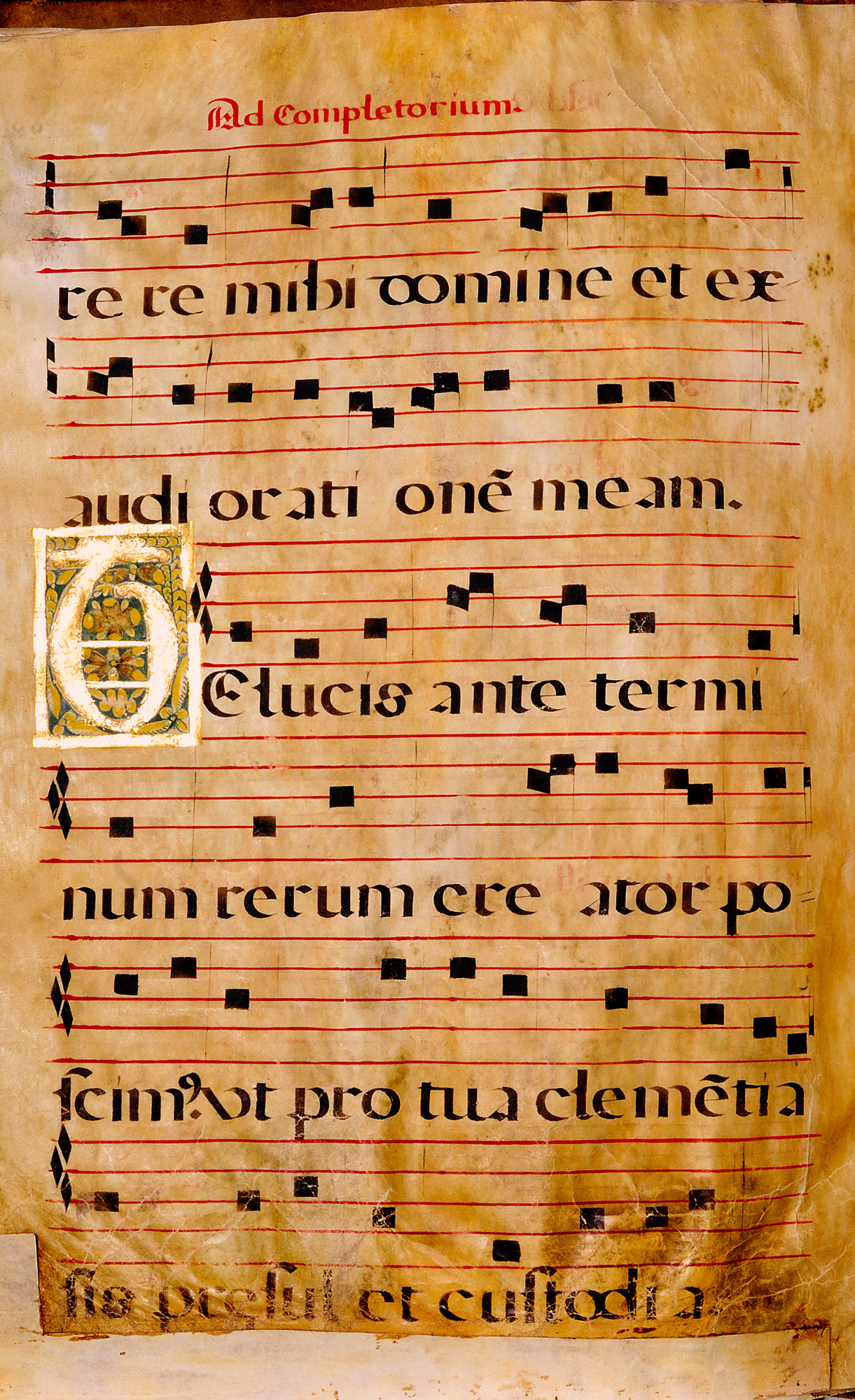 Spanish Chant Manuscript Page 203