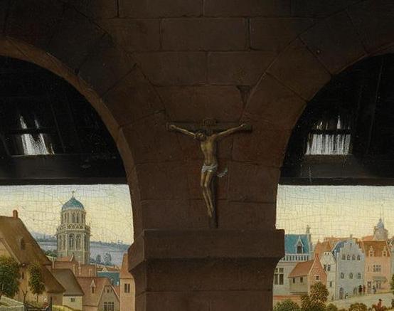 van der Weyden, Rogier_Adoration of the Magi (crucifix detail)