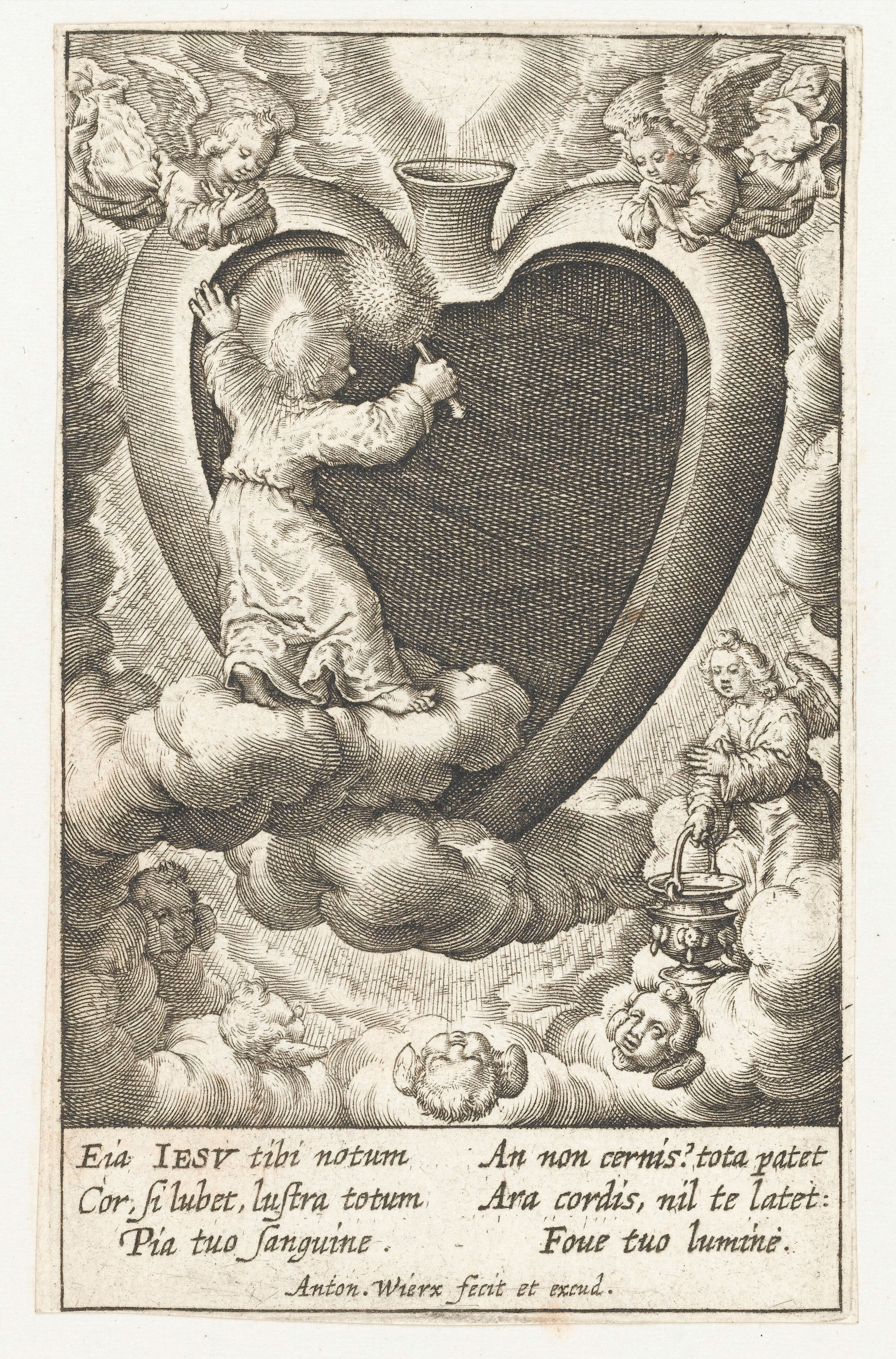 Jesus purges the heart with his blood